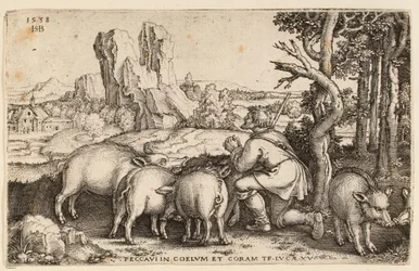 The Prodigal Son with the Swine, 1538